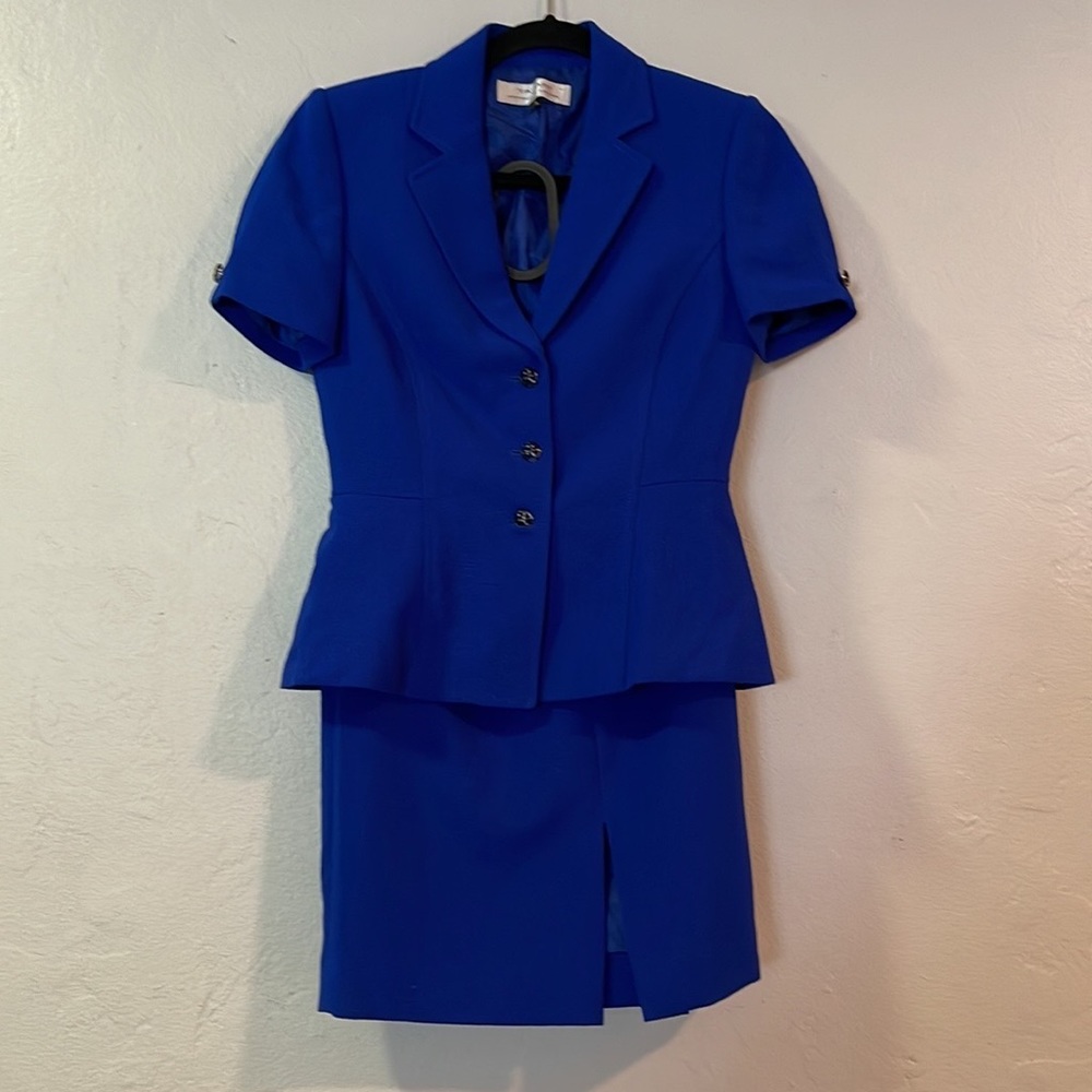 Tahari 2 Piece Blue Dress